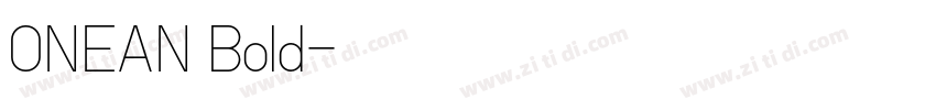 ONEAN Bold字体转换